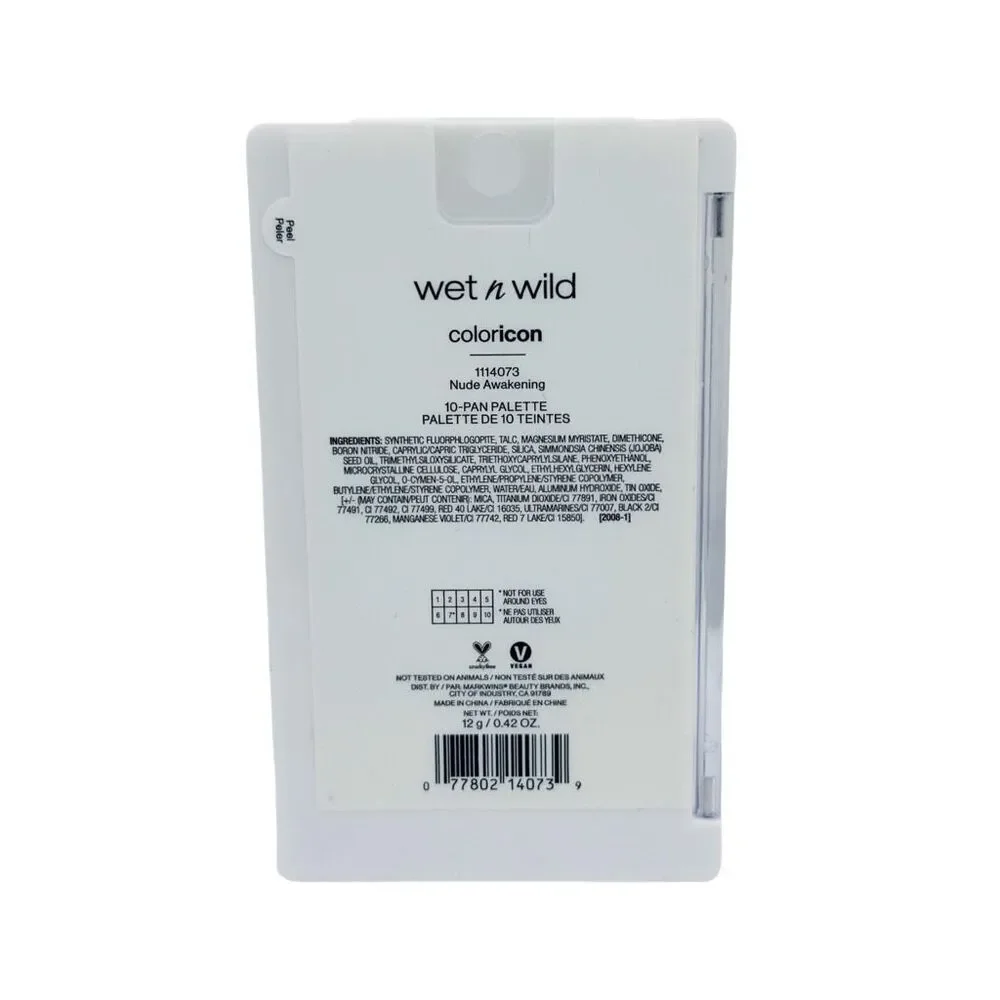 Wet n Wild Color Icon 10-Pan Eyeshadow Palette - Nude Awakening - SET OF 2